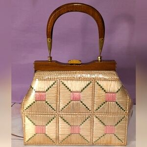 JANE SHILTON 1960 Vintage Woven Purse